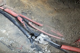 Passage de câbles souterrains et tranchées